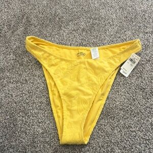 Yellow Floral Bikini Bottom